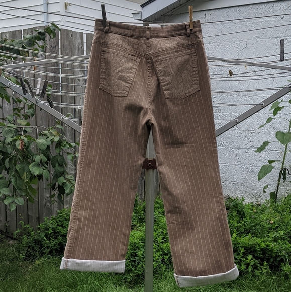 Olsen Mixed Stripe/Paisley Print Jeans - Picture 3 of 7